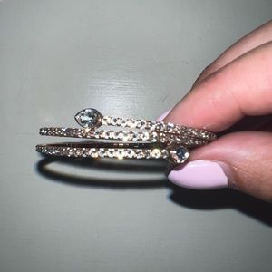 ROSE GOLD PAVE SWAROVSKI WRAP BRACELET